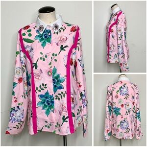 Cherry's Floral Embellished Blouse Large